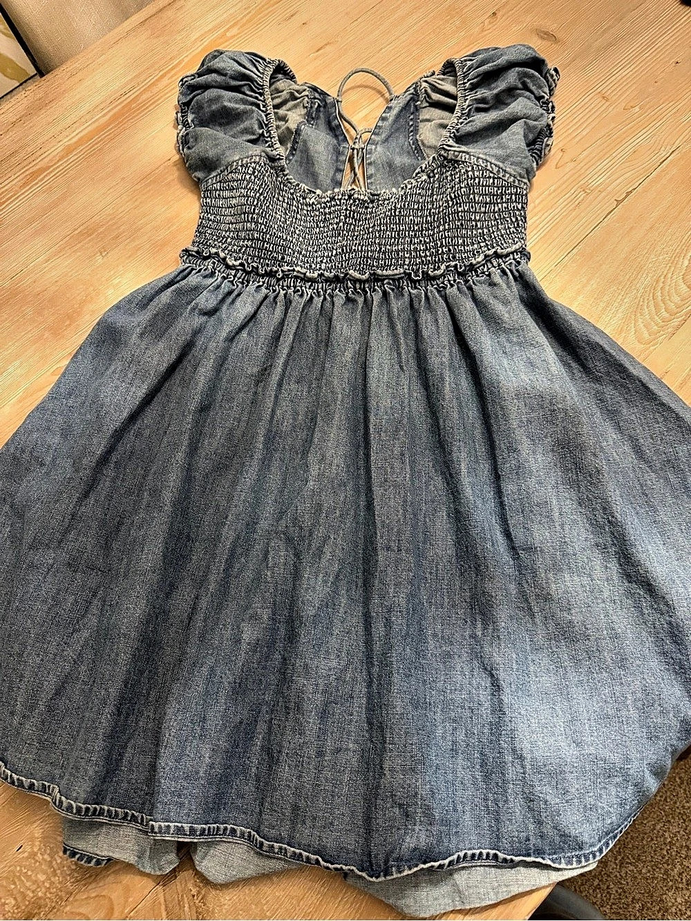 Free People Denim Mini Dress